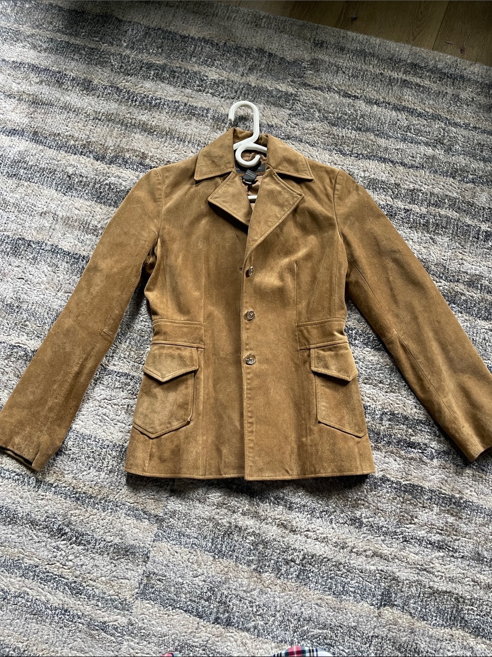 Banana Republic Tan Leather  Suede Jacket